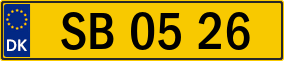 Trailer License Plate